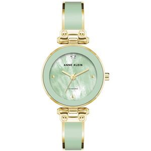 Anne Klein Green Bangle Gold-Tone Ladies Watch AK-1980MIGB